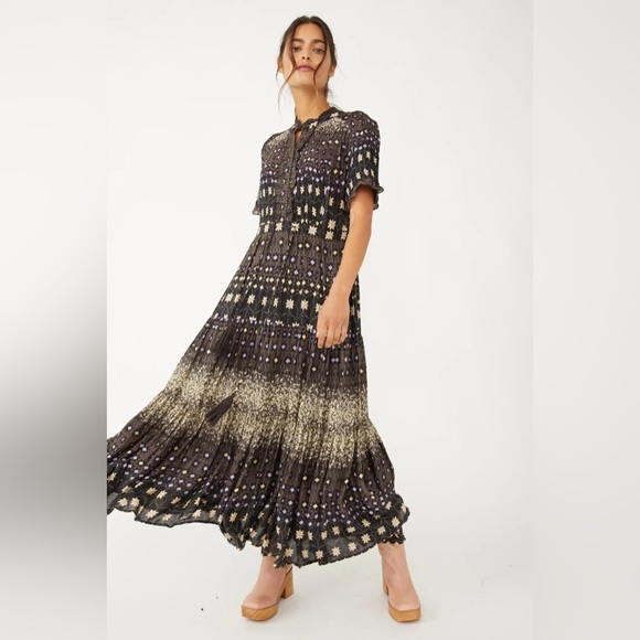 Free People cocoa combo women’s Maxi Dress